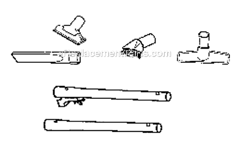 Part Location Diagram of E-54904 Eureka Upholstery Nozzle