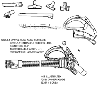 Page A Diagram and Parts List for 6980A  Eureka Canister Vacuum