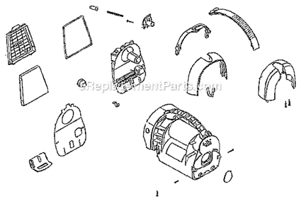 Page C Diagram and Parts List for 6980A  Eureka Canister Vacuum