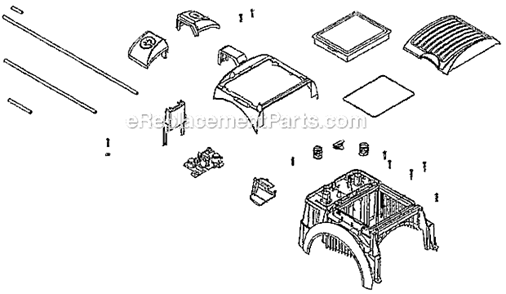 Page E Diagram and Parts List for 6980A  Eureka Canister Vacuum