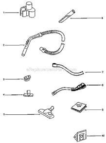 Part Location Diagram of 61230 Eureka Paper Bag Package