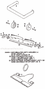 Part Location Diagram of 53085 Eureka Disturbulator Cap Assembly