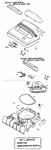 Page A Diagram and Parts List for 7528B  Eureka Upright Vacuum