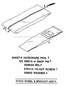 Page E Diagram and Parts List for 7528B  Eureka Upright Vacuum