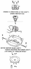 Page B Diagram and Parts List for 7534A  Eureka Upright Vacuum