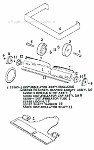 Page C Diagram and Parts List for 7534A  Eureka Upright Vacuum