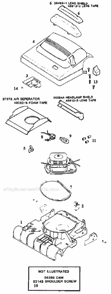 Page A Diagram and Parts List for 7545A  Eureka Upright Vacuum
