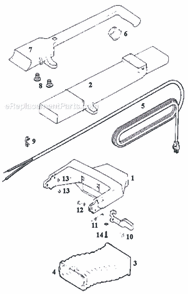 Page D Diagram and Parts List for 7545A  Eureka Upright Vacuum