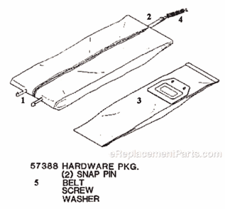 Page E Diagram and Parts List for 7545A  Eureka Upright Vacuum