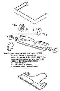 Page B Diagram and Parts List for 7575DT  Eureka Upright Vacuum