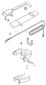 Page D Diagram and Parts List for 7575DT  Eureka Upright Vacuum