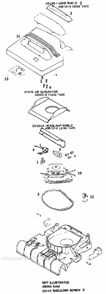 Page A Diagram and Parts List for 7577DT  Eureka Upright Vacuum