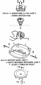 Page B Diagram and Parts List for 7577DT  Eureka Upright Vacuum