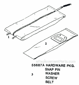 Page E Diagram and Parts List for 7577DT  Eureka Upright Vacuum