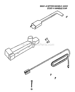 Page D Diagram and Parts List for 7601A  Eureka Upright Vacuum