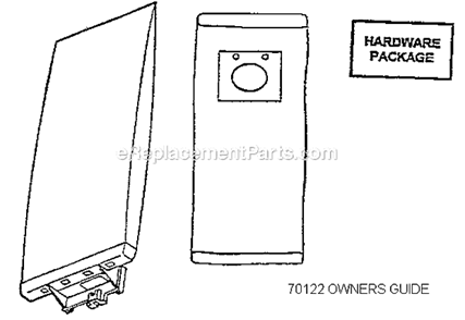 Page A Diagram and Parts List for 7601B  Eureka Upright Vacuum