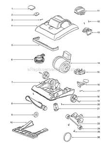 Part Location Diagram of 60162-51 Eureka Hood & Graphics Assembly