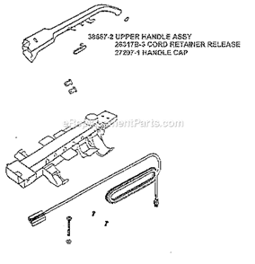 Page D Diagram and Parts List for 7608BT  Eureka Upright Vacuum