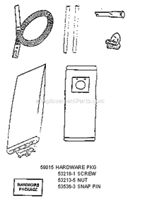 Page A Diagram and Parts List for 7608FT  Eureka Upright Vacuum
