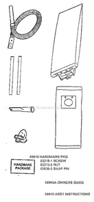 Page A Diagram and Parts List for 7609BT  Eureka Upright Vacuum