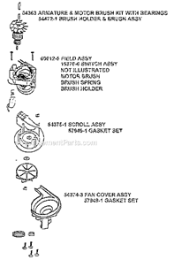 Page C Diagram and Parts List for 7609BT  Eureka Upright Vacuum
