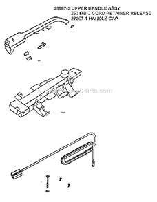 Page D Diagram and Parts List for 7609BT  Eureka Upright Vacuum