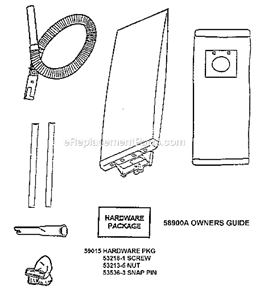 Page A Diagram and Parts List for 7611BT  Eureka Upright Vacuum