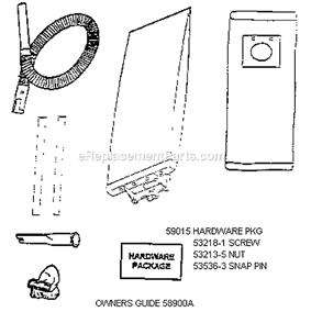 Page A Diagram and Parts List for 7612AT  Eureka Upright Vacuum