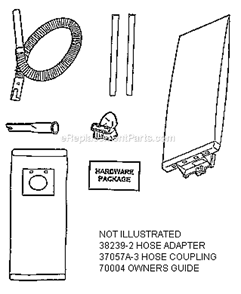 Page A Diagram and Parts List for 7612BT  Eureka Upright Vacuum