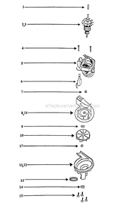 Page C Diagram and Parts List for 7618ATX  Eureka Upright Vacuum