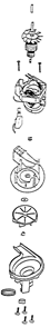 Page C Diagram and Parts List for 7625AT  Eureka Upright Vacuum