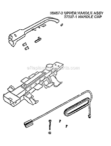 Page D Diagram and Parts List for 7625BT  Eureka Upright Vacuum