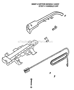 Page D Diagram and Parts List for 7626ATH  Eureka Upright Vacuum
