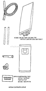 Page A Diagram and Parts List for 7640ATV  Eureka Upright Vacuum