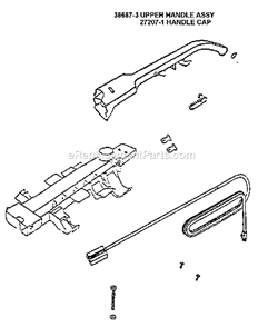 Page D Diagram and Parts List for 7640BTV  Eureka Upright Vacuum