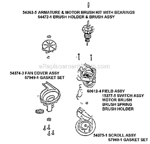 Page C Diagram and Parts List for 7640BTW  Eureka Upright Vacuum