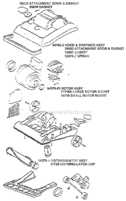 Page B Diagram and Parts List for 7641ATS  Eureka Upright Vacuum