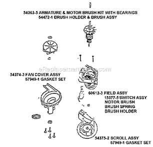 Page C Diagram and Parts List for 7642AT  Eureka Upright Vacuum