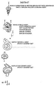 Page C Diagram and Parts List for 7650AT  Eureka Upright Vacuum