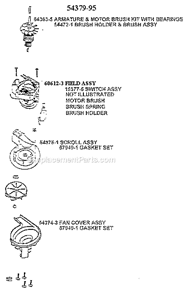 Page F Diagram and Parts List for 7650AT  Eureka Upright Vacuum