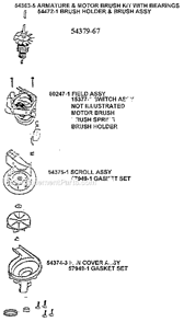 Page C Diagram and Parts List for 7677BT  Eureka Upright Vacuum