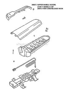 Page D Diagram and Parts List for 7679AT  Eureka Upright Vacuum