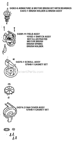 Page C Diagram and Parts List for 7680AT  Eureka Upright Vacuum
