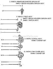 Page C Diagram and Parts List for 7686ATH  Eureka Upright Vacuum