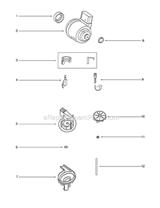 Page C Diagram and Parts List for 7687A  Eureka Upright Vacuum