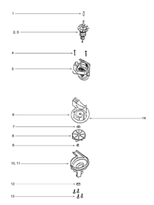 Part Location Diagram of 54413 Eureka Package-5 Hex Jam Nut