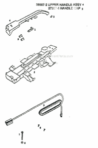 Page C Diagram and Parts List for 7820AT  Eureka Upright Vacuum