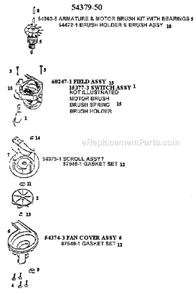 Page E Diagram and Parts List for 7820AT  Eureka Upright Vacuum