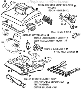 Page A Diagram and Parts List for 7821AT  Eureka Upright Vacuum