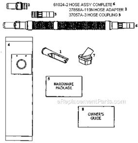 Page C Diagram and Parts List for 7822ATS  Eureka Upright Vacuum